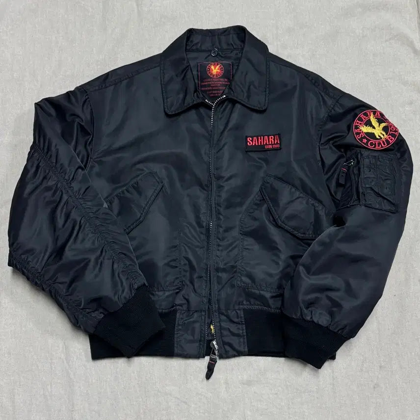 [BUNJANG] Sahara 신슐레이트 Patch Crop Bomber MA-1 Jacket / 사하라 신슐레이트 패치 크롭 봄버 ma1 M