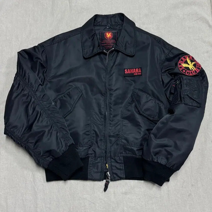 [BUNJANG] Sahara 신슐레이트 Patch Crop Bomber MA-1 Jacket / 사하라 신슐레이트 패치 크롭 봄버 ma1 M