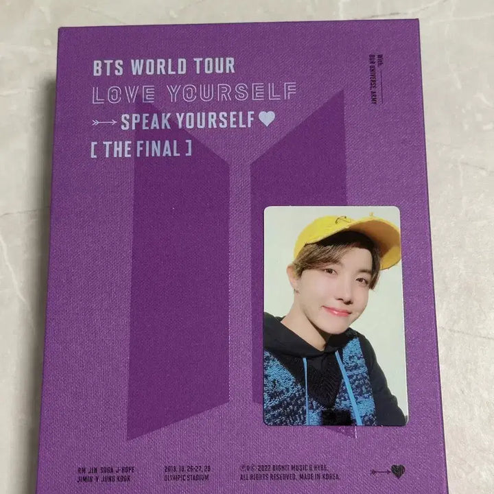 [BUNJANG] BTS Speak Yourself The Final Concert DVD J-Hope Photocard + Flag / 방탄소년단 BTS 스핔콘 더 파이널 콘서트 DVD 제이홉 포카+플래그