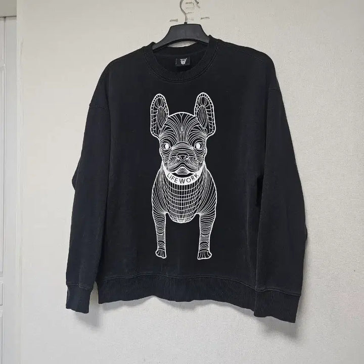 [BUNJANG] LifeWork Black Sweatshirt / 라이프워크 맨투맨 블랙 L 100~105호