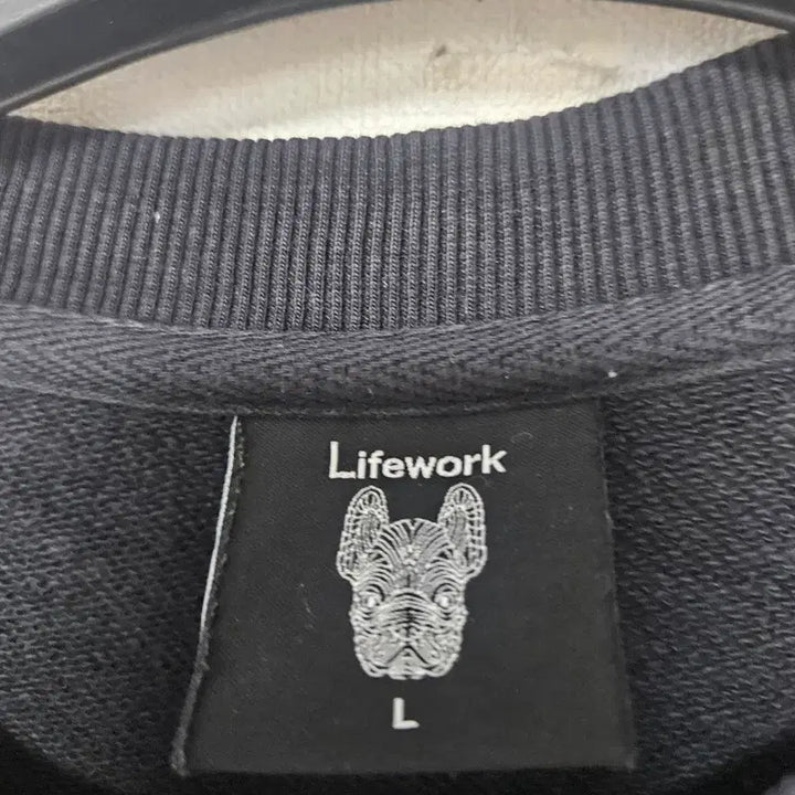 [BUNJANG] LifeWork Black Sweatshirt / 라이프워크 맨투맨 블랙 L 100~105호