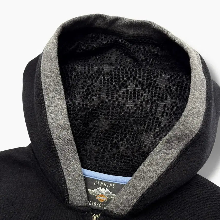 [BUNJANG] Harley Davidson Y2K Lace Hooded Zip-up / Harley Davidson 할리데이비슨 Y2K 레이스 후드집업