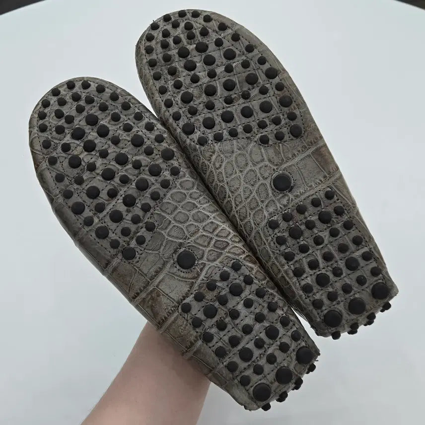 [BUNJANG] Kiton Alligator Exotic Leather Loafers / 키톤 엘리게이터 이그조틱 악어 로퍼 구두 7size