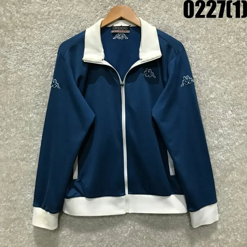 [BUNJANG] Kappa Blouson Jacket Blue/White XL / 카파 블루종 자켓 블루/화이트 XL