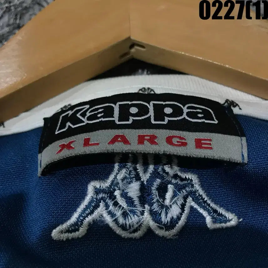 [BUNJANG] Kappa Blouson Jacket Blue/White XL / 카파 블루종 자켓 블루/화이트 XL