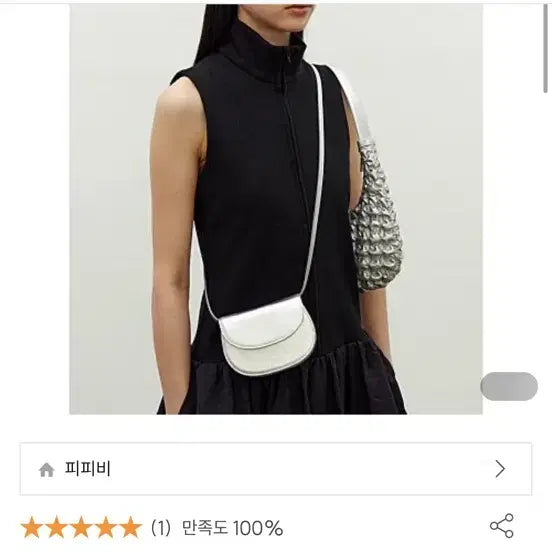 [BUNJANG] PPB Pebble Tiny Pebble Bag Silver Mini Bag / PPB 페블 Tiny 페블백 실버 미니백