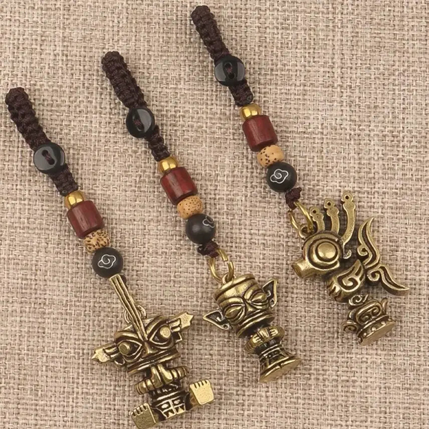 [BUNJANG] Unique Flat Top Human Figure Keyring / 평정인상 키링