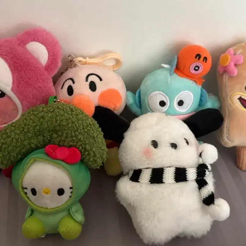 [BUNJANG] Character Plush Keyring Bundle Set / 캐릭터 인형 키링 모음