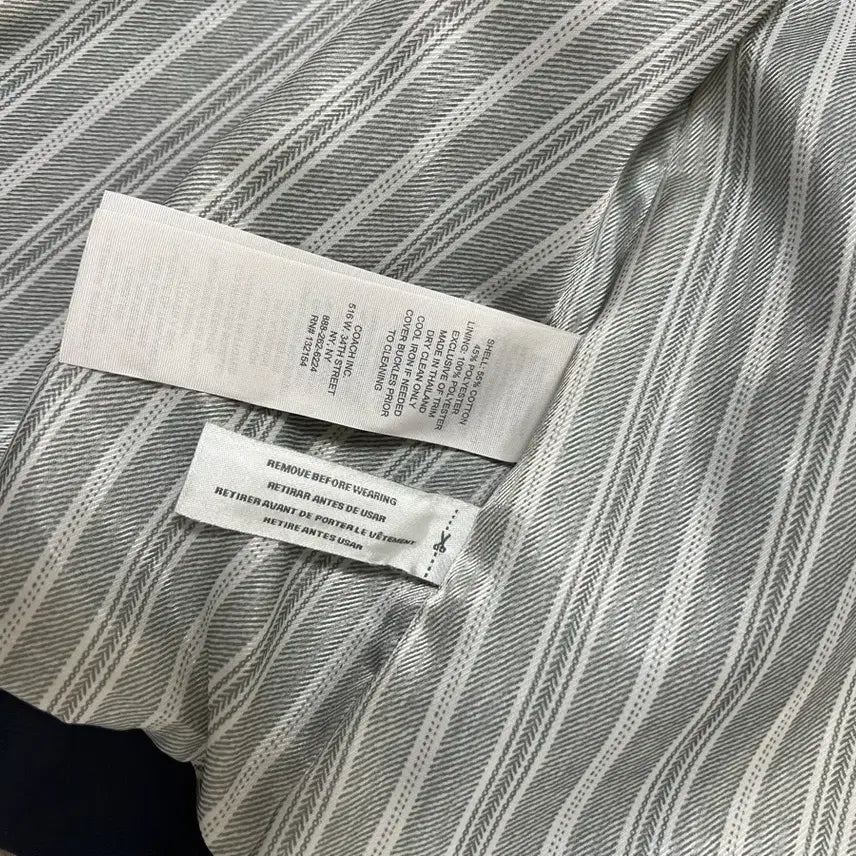 [BUNJANG] Coach Navy Trench Coat / 코치 네이비 트렌치 코트