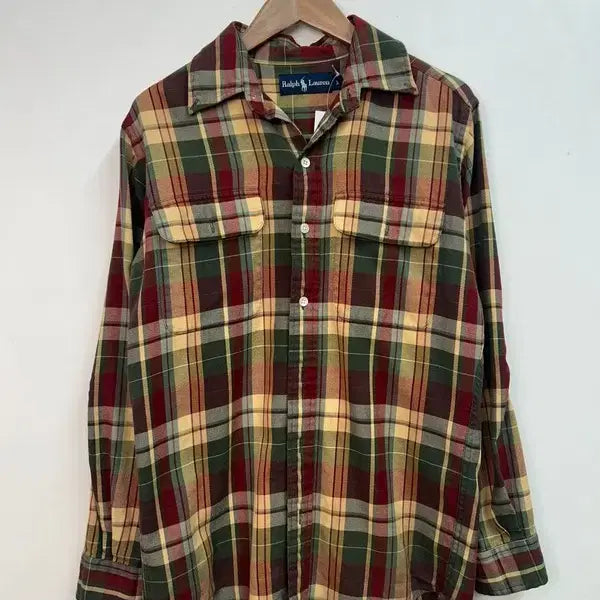 [BUNJANG] Polo Ralph Lauren Flannel Check Shirt / 스몰  폴로 랄프 로렌 남성용 플란넬 체크 셔츠