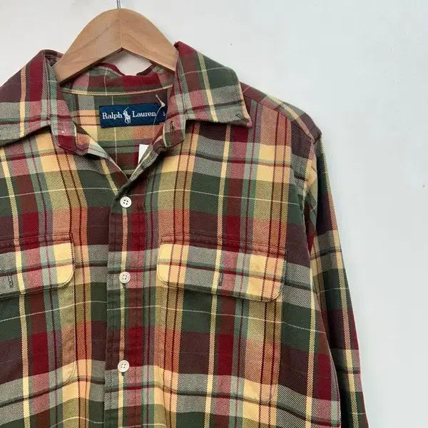 [BUNJANG] Polo Ralph Lauren Flannel Check Shirt / 스몰  폴로 랄프 로렌 남성용 플란넬 체크 셔츠