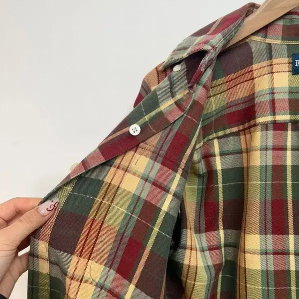 [BUNJANG] Polo Ralph Lauren Flannel Check Shirt / 스몰  폴로 랄프 로렌 남성용 플란넬 체크 셔츠