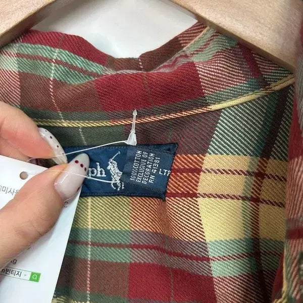 [BUNJANG] Polo Ralph Lauren Flannel Check Shirt / 스몰  폴로 랄프 로렌 남성용 플란넬 체크 셔츠
