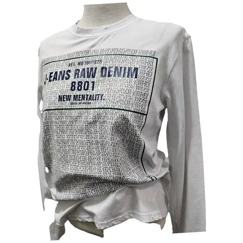 [BUNJANG] DENIM European Imported Long Sleeve Tee (Women's) / DENIM 유럽수입 긴팔 티 여 66 J3372