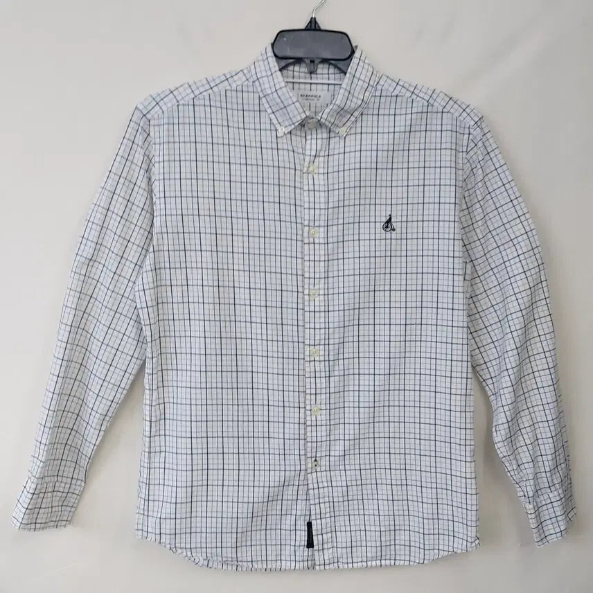 [BUNJANG] Beanpole Men's Checkered Shirt / 빈폴 100 춘추용 얇은 면혼방 체크 셔츠/남방. WN.