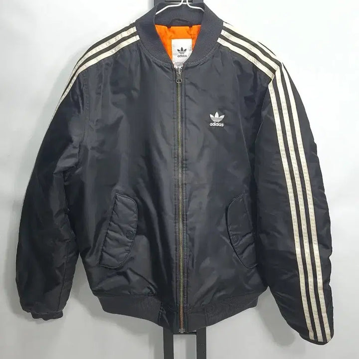 [BUNJANG] Adidas Padded Bomber Jacket Black L / 아디다스 봄버 자켓 패디드 항공점퍼 블랙 L