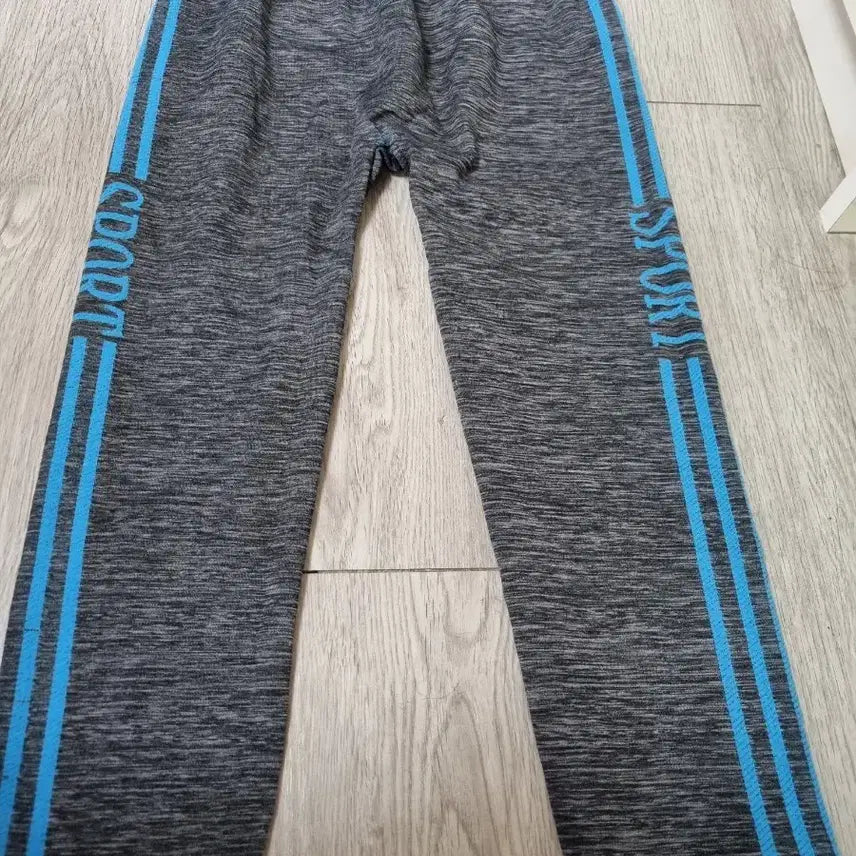 [SOLD OUT] 스포츠 레깅스 그레이/블루 라인