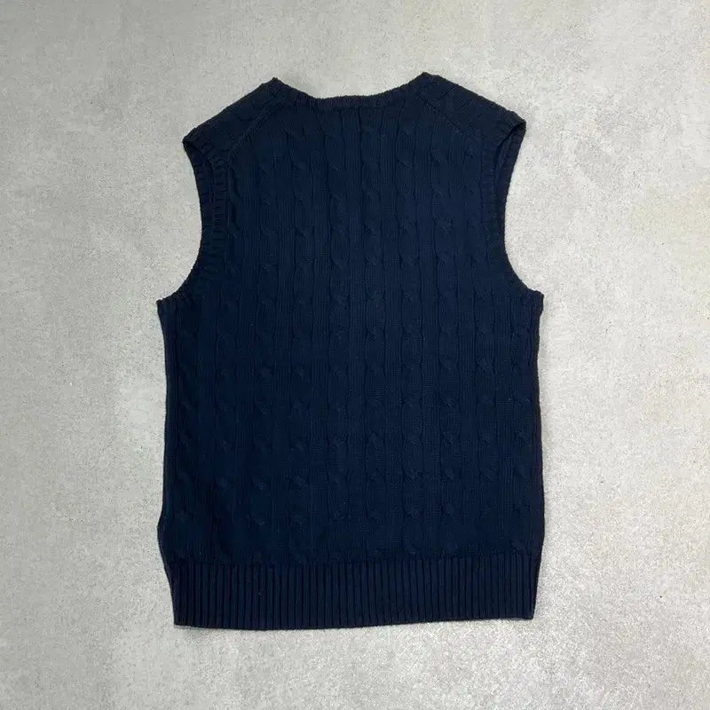 [BUNJANG] Polo Ralph Lauren Cable Knit Vest / 폴로 랄프로렌 꽈배기 니트베스트 s09970