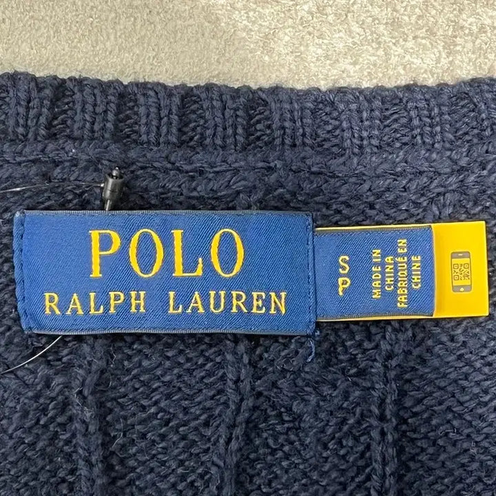 [BUNJANG] Polo Ralph Lauren Cable Knit Vest / 폴로 랄프로렌 꽈배기 니트베스트 s09970