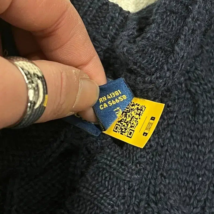 [BUNJANG] Polo Ralph Lauren Cable Knit Vest / 폴로 랄프로렌 꽈배기 니트베스트 s09970