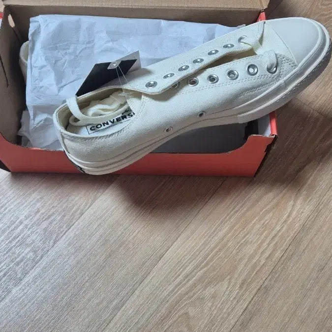 [BUNJANG] Converse Chuck 70 All Star Beige White Sneakers / 컨버스 척70 올스타 베이지화이트 162211C 285 새제품