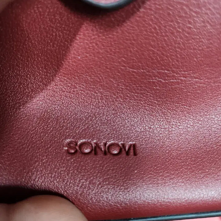 [BUNJANG] SONOVI Burgundy Tote Bag / SONOVI 버건디 토트백 숄더백 클러치분리