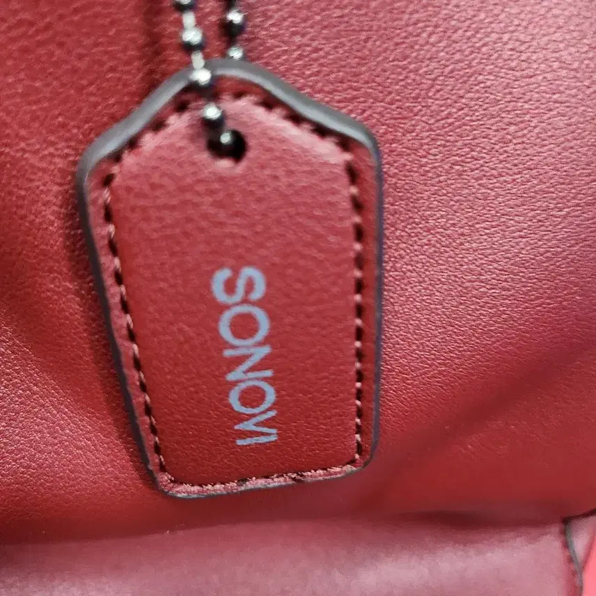 [BUNJANG] SONOVI Burgundy Tote Bag / SONOVI 버건디 토트백 숄더백 클러치분리