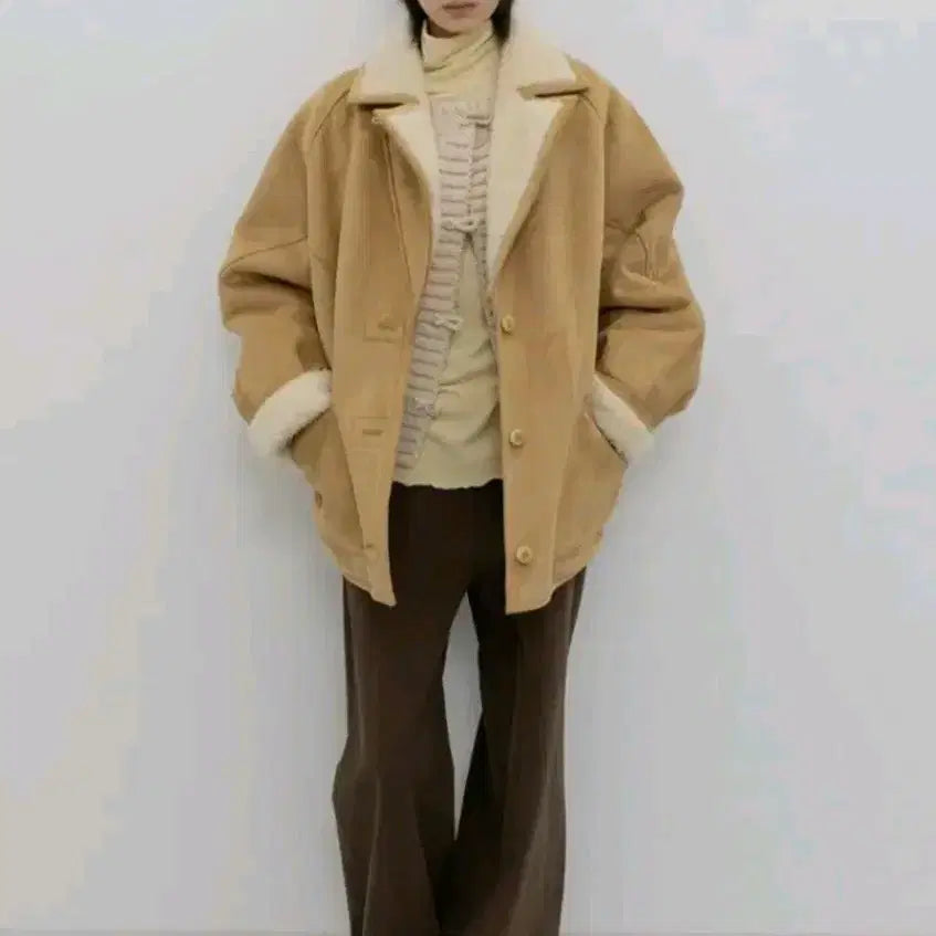 [BUNJANG] GBH Apparel Suede Shearling Jacket / gbh 어패럴 무스탕