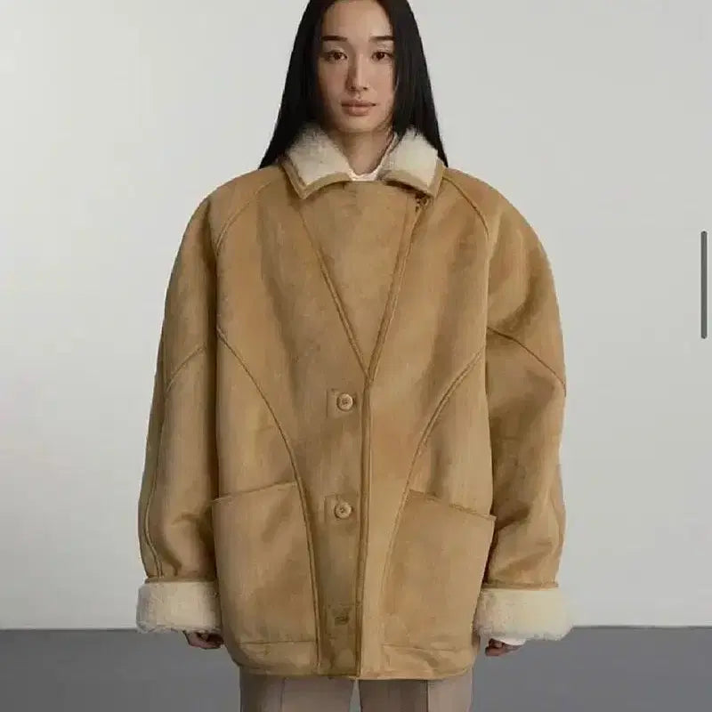 [BUNJANG] GBH Apparel Suede Shearling Jacket / gbh 어패럴 무스탕