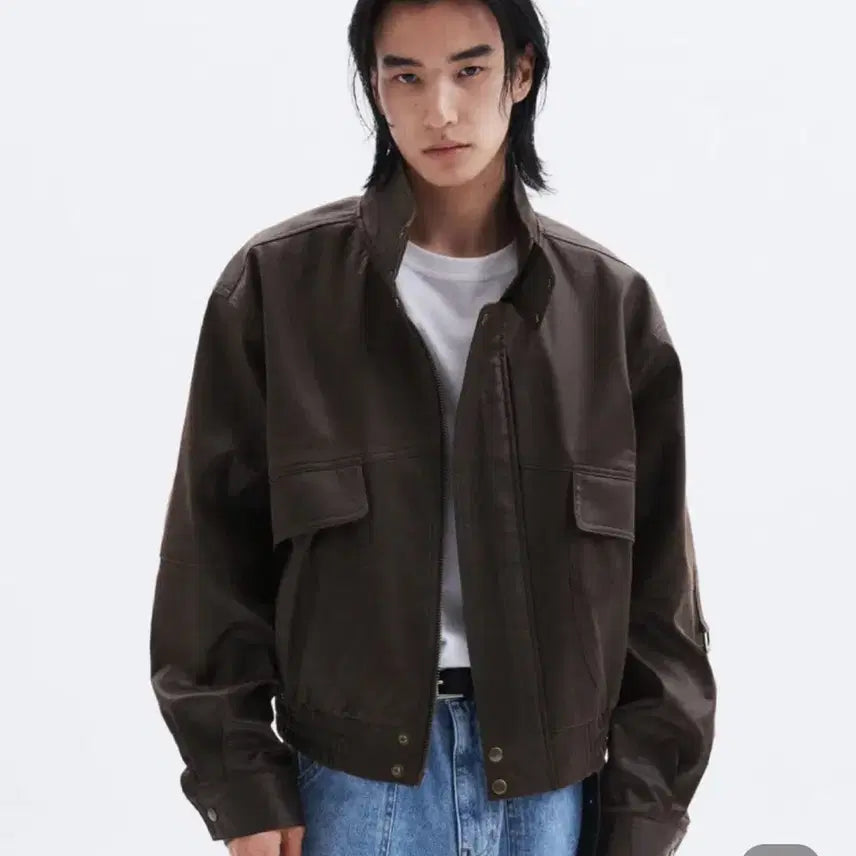 [BUNJANG] Lemard Leather Jacket / 르마드 가죽자켓 L