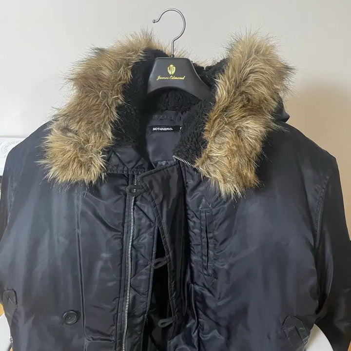 [BUNJANG] Not4nerd Bomber Jacket Black / 낫포너드 야상 봄버 자켓 블랙