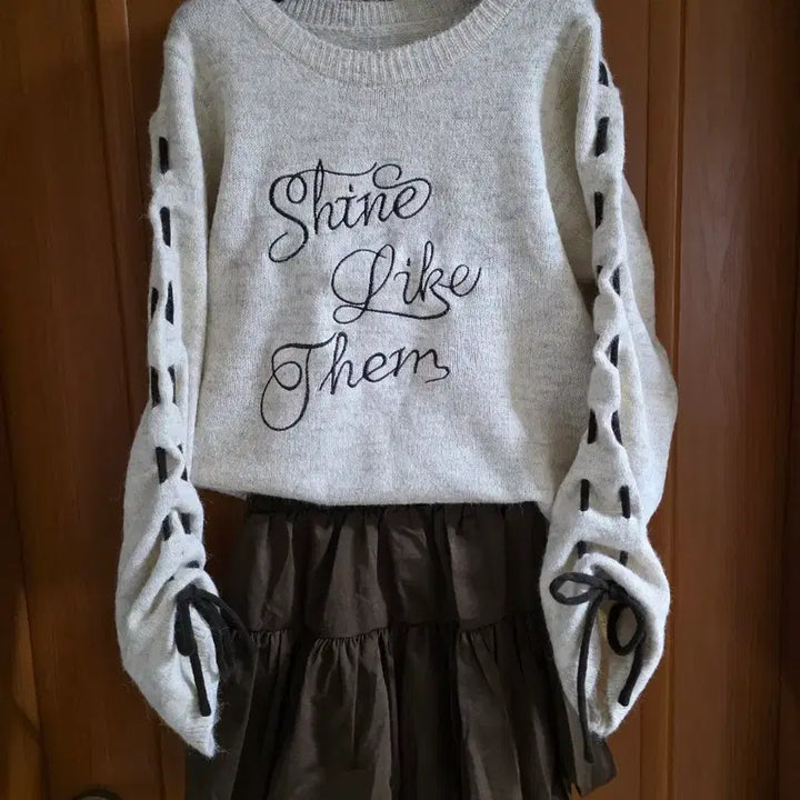 [BUNJANG] Avante-Garde Shabby Chic Mini Skirt / (새상품) 아방가르드 샤방샤방 진브라운 미니스커트