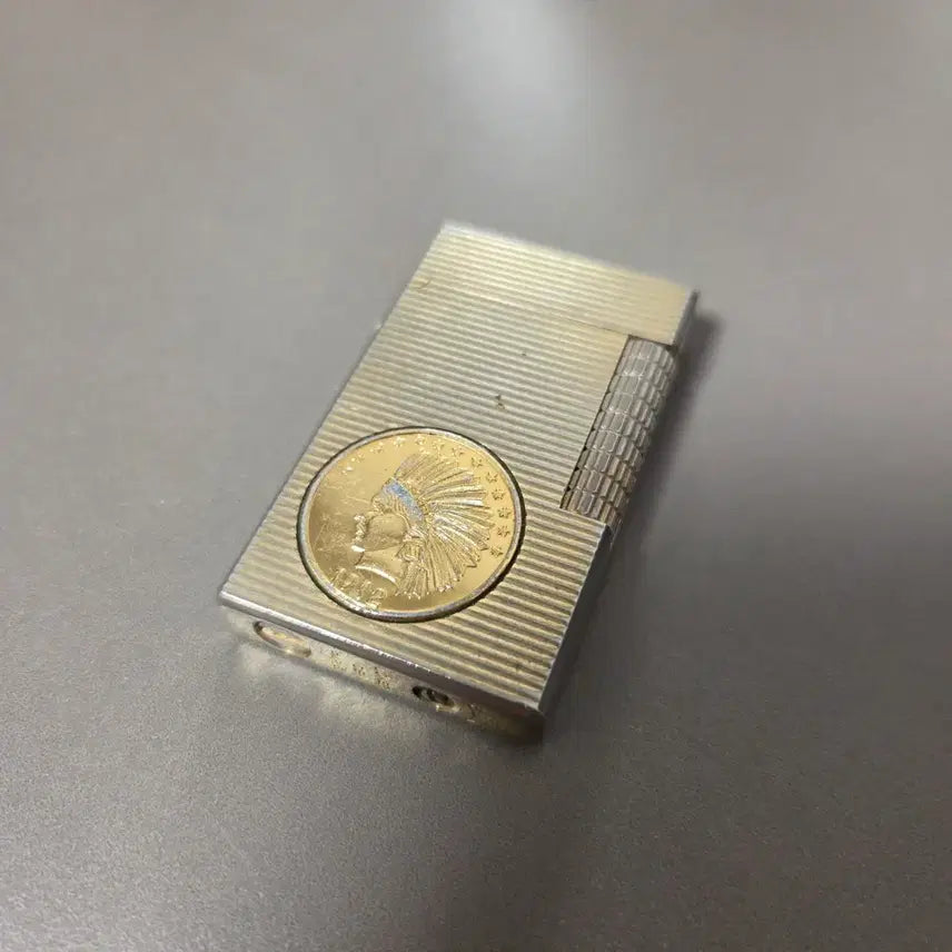 [BUNJANG] Vintage 1912 Indian Head Coin Lighter / 1912년 미국 인디언 헤드 주화 빈티지 라이터