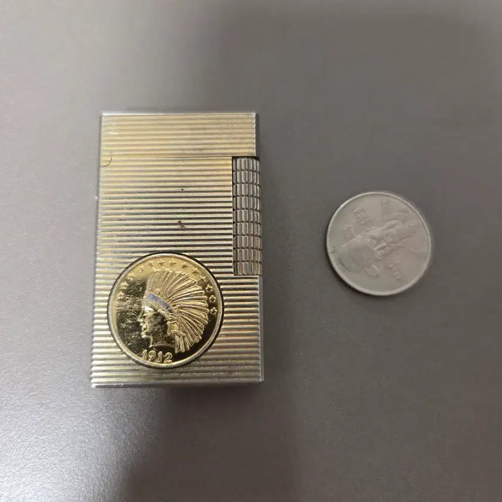 [BUNJANG] Vintage 1912 Indian Head Coin Lighter / 1912년 미국 인디언 헤드 주화 빈티지 라이터
