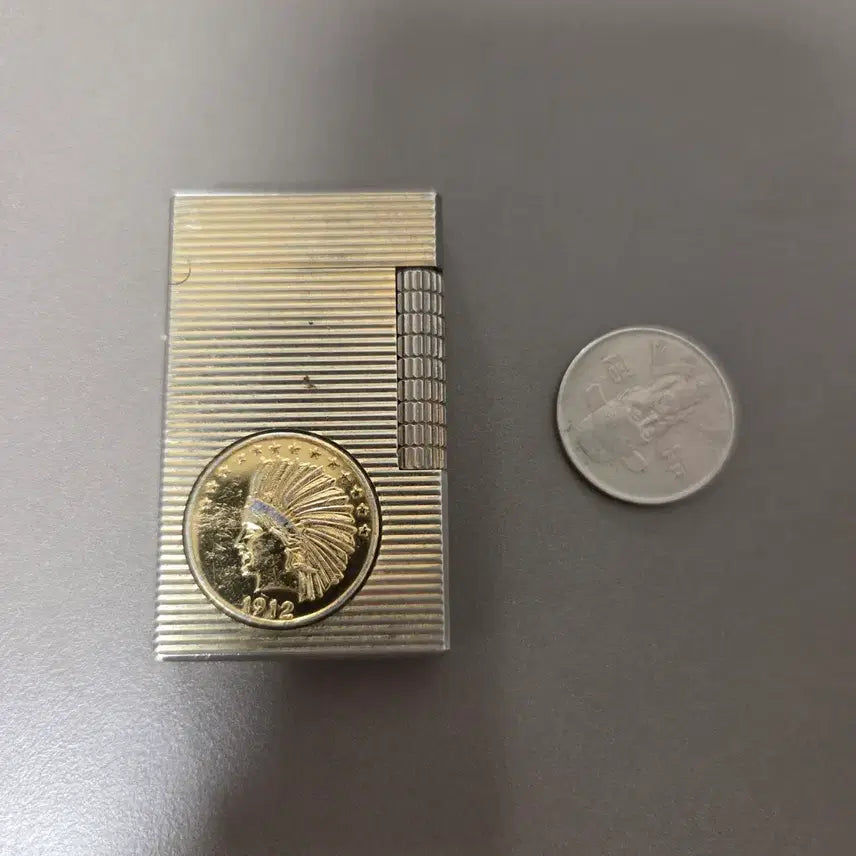 [BUNJANG] Vintage 1912 Indian Head Coin Lighter / 1912년 미국 인디언 헤드 주화 빈티지 라이터