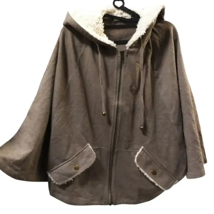 [BUNJANG] Vintage Hooded Short Cape Jacket / 빈티지 후드집업 숏 망토 자켓 케이프