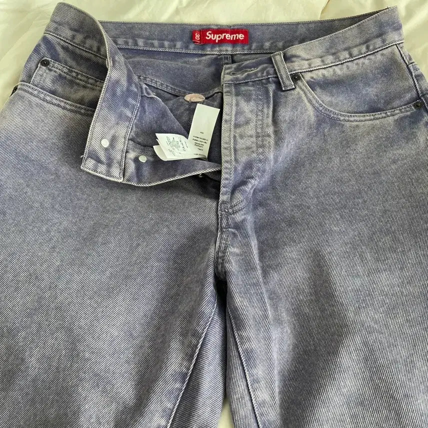 [BUNJANG] Supreme Purple Washed Denim Pants 30 / 슈프림 퍼플 워싱 데님 팬츠 30