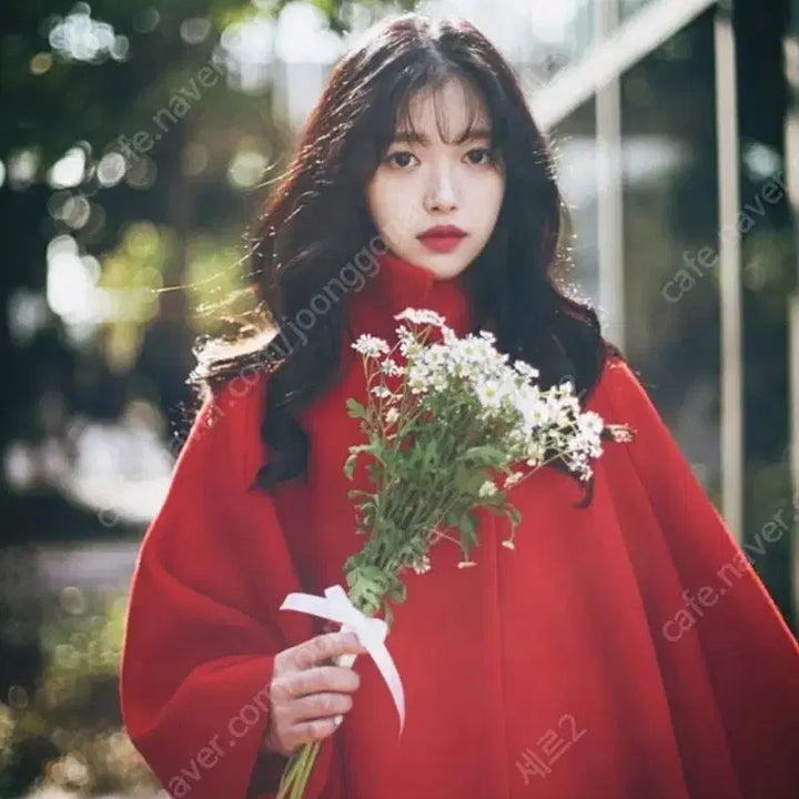 [BUNJANG] Milkcocoa Red Cape Coat Vintage / 밀크코코아 레드 케이프 코트 망토 빈티지