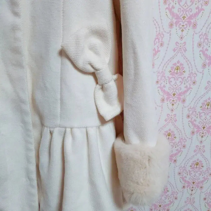 [BUNJANG] Vintage Flare Ribbon Fur Coat Dress / 빈티지 플레어 리본 퍼 코트원피스 핀터깔