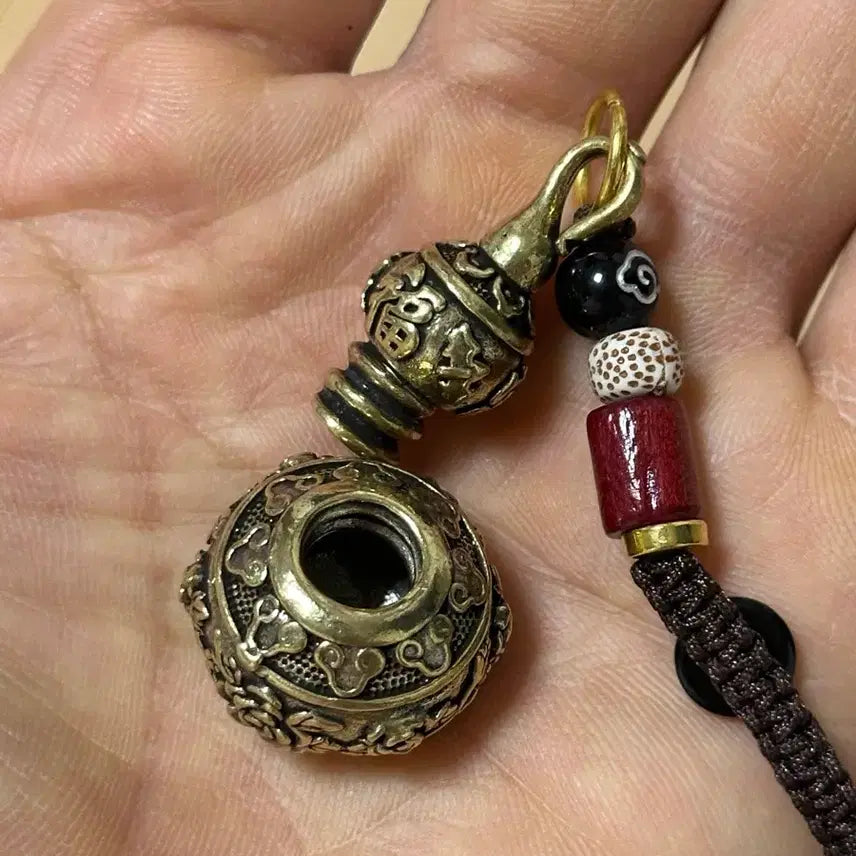 [BUNJANG] Vintage Gourd Keyring Wood Ornament / 조롱박 키링 빈티지 우드 장식