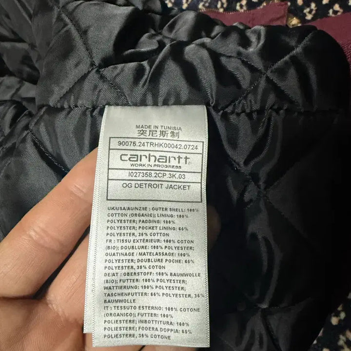 [SOLD OUT] 칼하트 wip og 디트로이트 M사이즈 말벡