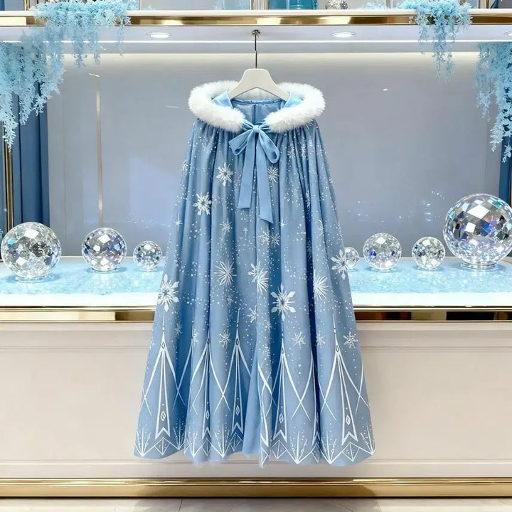 [BUNJANG] Frozen Elsa Cape Set / 겨울왕국 엘사 망토 세트<지팡이+왕관>