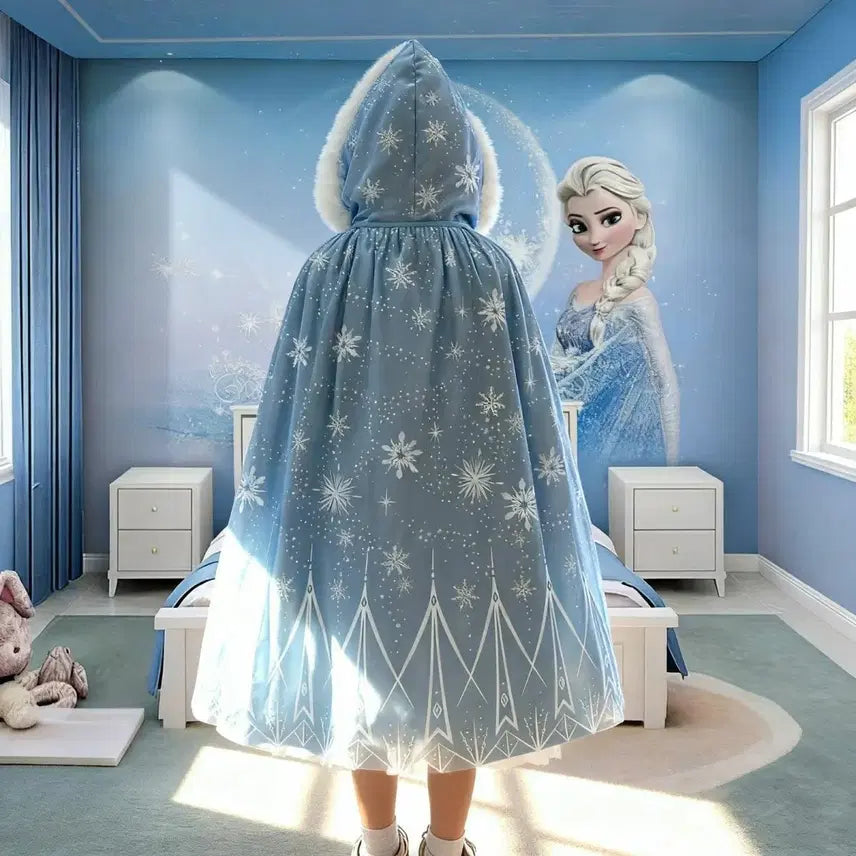 [BUNJANG] Frozen Elsa Cape Set / 겨울왕국 엘사 망토 세트<지팡이+왕관>