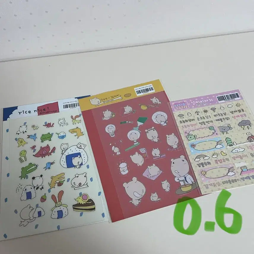 [BUNJANG] Various Studio Stickers Bundle Set / 율밤곰, 타이니펫, 모난베어, 히히클럽, 뽐뽐스튜디오 스티커 일괄 판매