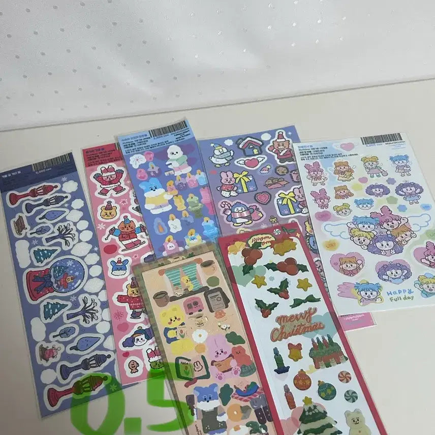 [BUNJANG] Various Studio Stickers Bundle Set / 율밤곰, 타이니펫, 모난베어, 히히클럽, 뽐뽐스튜디오 스티커 일괄 판매