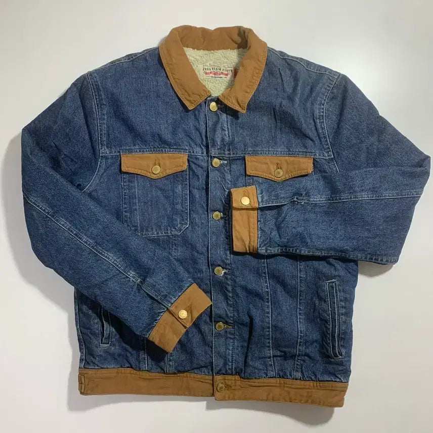 [BUNJANG] Zara Denim Contrast Lining Jacket / 자라 데님 배색 안감 자켓