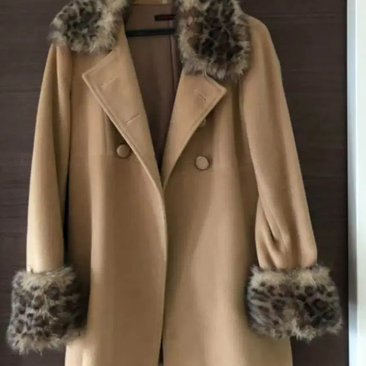 [BUNJANG] Vintage Leopard Print Fur Coat / 빈티지 레오파드 호피 퍼 코트 오네갸루
