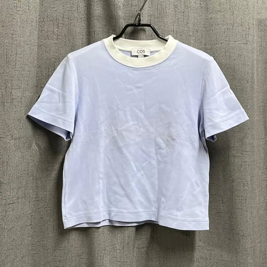 [BUNJANG] COS Cropped Short Sleeve T-shirt Lavender XS / (XS/라벤더) COS 코스 크롭 숏 반팔 티셔츠