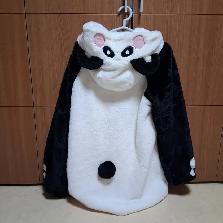 [BUNJANG] Panda Fur Coat Lolita Outerwear / 팬더 털 코트 양산형 아우터