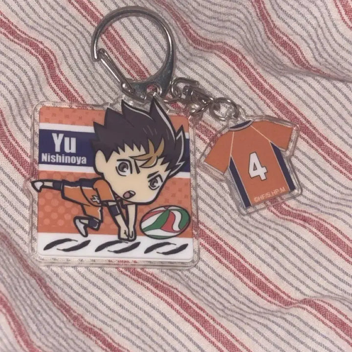 [BUNJANG] Haikyuu Nishinoya Yu Acrylic Keyring / 하이큐 니시노야 유 아크릴 키링